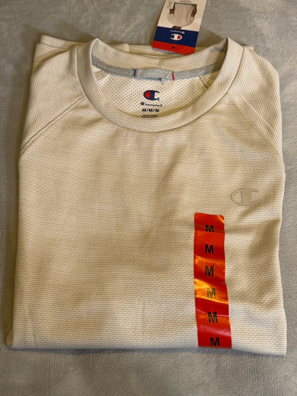 Champion Men’s Neutral Cream Short sleeve Tee